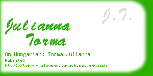 julianna torma business card